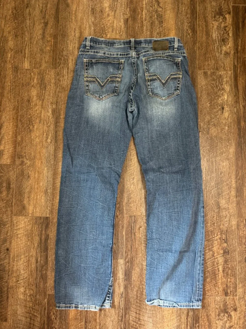 BKE Tyler Straight Leg Medium Wash Faded Denim Jeans Size 34L